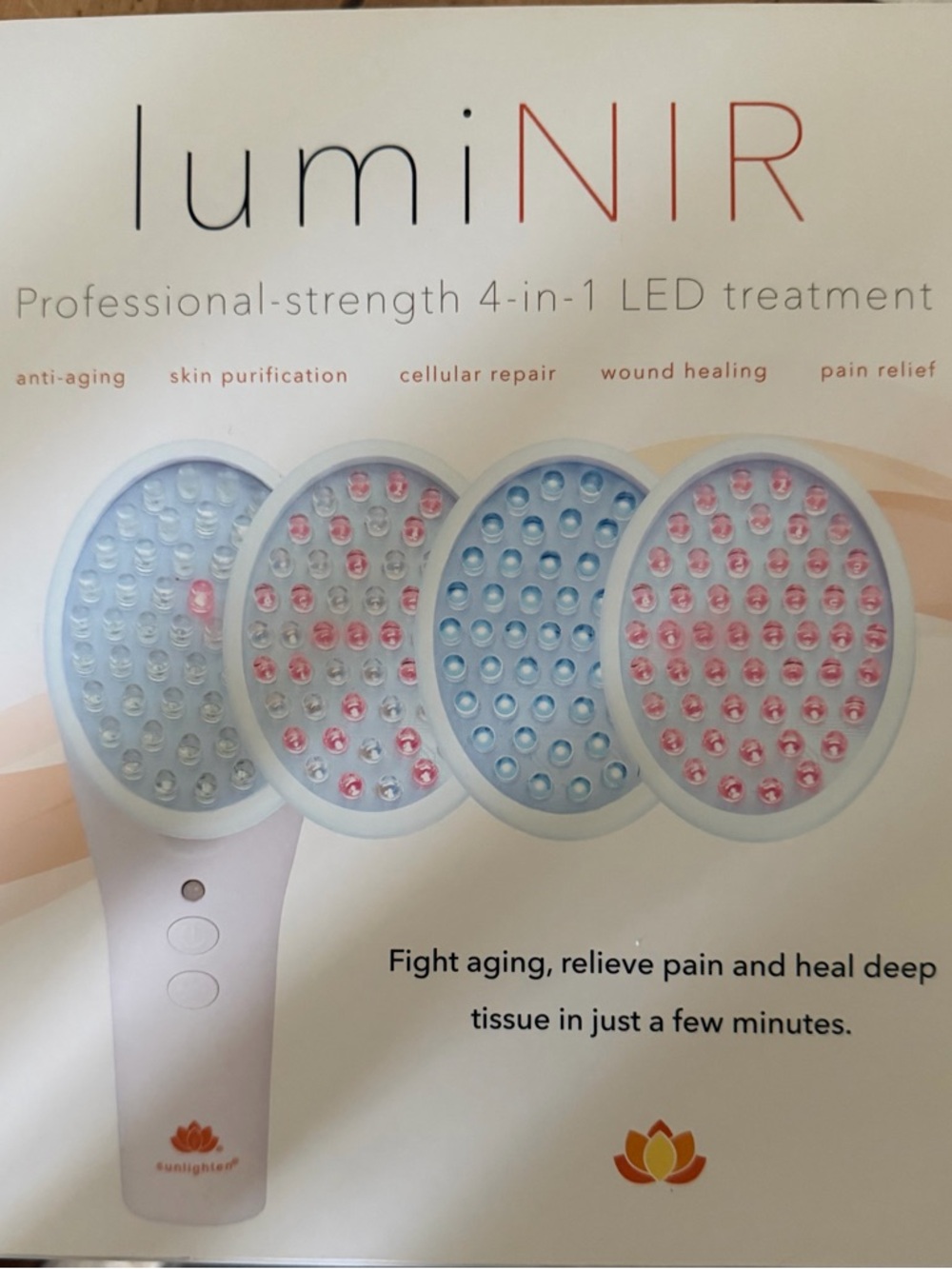 Sunlighten LumiNIR 4-in-1 LED Skincare. New in Box! Never used. Originally $700
